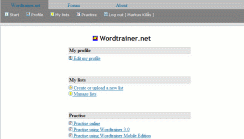 Wordtrainer Online